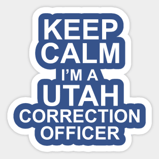 utah correction officer Sticker